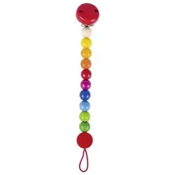 GOKI 65307 Schnullerkette Regenbogen