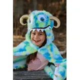 Monsterkostüm für Kinder 4-6 Jahre grün Polyester - Great Pretenders Swampy - Klettverschluss, weiches Material, Kapuze