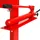 Eberth Hydraulikpresse 12T mit Manometer, 6-fach verstellbar, Arbeitshöhe 910 mm, Arbeitsbreite 513 mm, Gesamthöhe 1610 mm, 2 Auflagebacken, rot