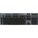 Logitech G915 X LIGHTSPEED Double-Shot-PBT-Tastenkappen, für PC/Mac, Gaming-Tastatur, kabellos, Schwarz