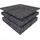 HSI Unterlegpads 7 x 7 x 1 cm schwarz