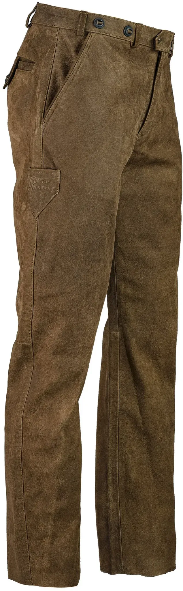 Hubertus Herren-Lederjagdhose, oliv, 54