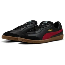 Sneaker PUMA "KING 21 IT", Gr. 42, puma schwarz, schwarz crimson, Synthetik, sportlich, Schuhe