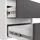 akord furniture factory Akord Nachtschrank, Weiß, Grau, Nachbildung, 3 Schubladen, Rechteckig,Rechteckig, 60x57x35 cm, Schlafzimmer, Nachttische
