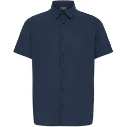 Leinenhemd INDICODE "Leinenhemd IDMonk", Herren, Gr. S, N-Gr, blau (navy), Obermaterial: 55% Leinen LI. 45% Baumwolle CO., Hemden