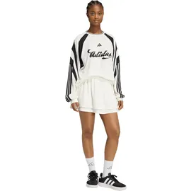 adidas Sweatrock Damen Gestreift Weiß/Schwarz S