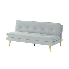 Möbel Kraft Schlafcouch Stoff 2-Sitzer Grau