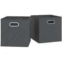 Vicco Faltbox Anthrazit, 30 x 30 cm 2er Set