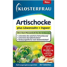 Klosterfrau Artischocke plus Löwenzahn + Ingwer Tabletten 30 St.