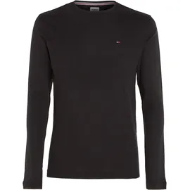 Tommy Hilfiger Tommy Jeans Tjm ORIGINAL RIB LONGSLEEVE Tee Dm0dm04409 Langarm Strickoberteile, schwarz XXL EU