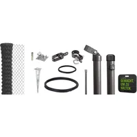 GAH Alberts Alberts Maschendrahtzaun Komplettset mit Bodenhülsen, anthrazit-metallic 0,8