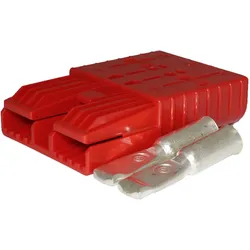 Flachstecker SBX 350A rot, Stecker inkl. 2 Hauptkontakte, 24V, 70mm2