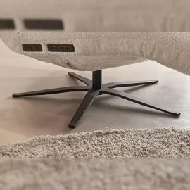 KAWOLA Relaxliege LETICIA motorisch mit Akku Stoff weiß