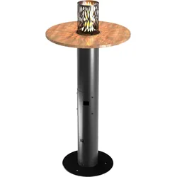 Hitze Gas-Terrassenheizung FUENTE I 4,3 kW schwarz Gasheizung Gas-Gartenheizer