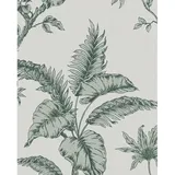 Schöner Wohnen Vliestapete Floral 10 m x 0,53 m 300 g Beige/Grau 34193