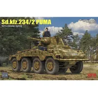 Rye Field Model Sd.kfz 234/2 Puma w/ Engine Parts