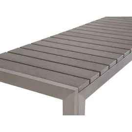 Beliani Gartenmöbel Set 6-tlg. Grau/Silber