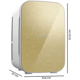 Cecotec Bahamas Pat 2 Mini-Kühlschrank 25 l 12V-220V 850 mm hoch Gelb