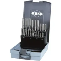 RUKO 21-teiliger Handgewindebohrer-Satz M DIN 352 HSS Co 5 Gewicht 0,67 kg
