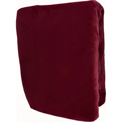 Winter Teddyplüsch Spannbettlaken 180-200x200cm Bordeaux Flausch kuschelig