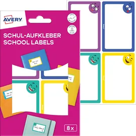 Avery Zweckform Namensaufkleber 8 Stück Bunt 46 x 68 mm