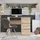 ML-Design Schreibtisch mit 3 Schubladen, 90x76x50 cm, in Sonoma-Eiche,