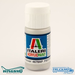 Italeri Acrylfarbe Silber glänzend 20ml 4678