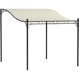 Outsunny Anbaupavillon & 248Lx298Wx250Hcm - Cremeweiß