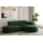 Fun Möbel Ecksofa Designersofa PALMA XS in Stoff Opera Velvet Grün Ottomane Rechts