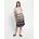 Druckkleid Beige 34