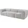 [en.casa] Modular Sofa 3-Sitzer Hurvas Bouclé Grau