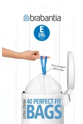 Brabantia (E) Müllbeutel, 20 Liter 36 20 02 , 1 Packung = 40 Müllbeutel