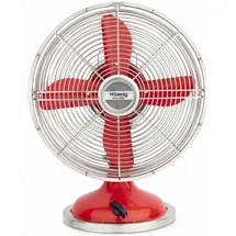 h.koenig JOE50 Tischventilator metall/rot
