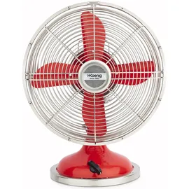 h.koenig JOE50 Tischventilator metall/rot