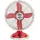 h.koenig JOE50 Tischventilator metall/rot