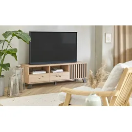 Möbel Kraft Medan Lowboard 138 x 44 x 40 cm Mehrfarbig Holzwerkstoff