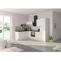 OPTIFIT Winkelküche L-Form 270 cm weiß