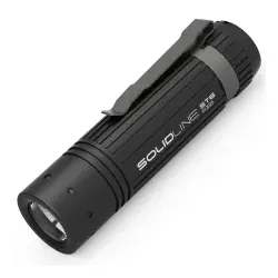 LED Lenser Solidline ST6, Hand-Blinklicht, Schwarz, Aluminium, Tasten, IP54, -20