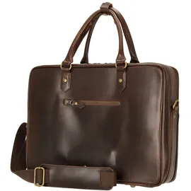 Buckle & Seam Albert - Aktentasche XL 41 cm (brown/blue)