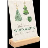 Brunnen Verlag Gießen Wir feiern Weihnachten Adventskalender mit Holzaufsteller