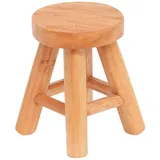 creedwood Hocker Malik Holz 19 x 19 x 19 cm Beige