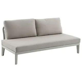 Sunfun Solo Loungesofa Rope  (Light-Greige, L x B x H: 167,5 x 86,5 x 66 cm, Aluminium)