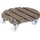 Wagner Pflanzenroller WPC Ø 38,5 x 11 cm taupe