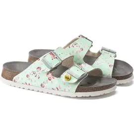 Birkenstock Arizona ESD Birko-Flor flower field mint schmal 40
