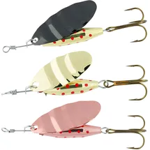 Abu Garcia 3er Pack Reflex Spinner - Sortierte Angelspinner für das Süßwasserangeln - Ideal für Forellen, Barsche, Hechte und Barsche - Werfen, Schleppangeln und Jiggen, Sortiert 5,7 cm