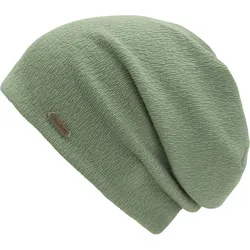 Beanie CHILLOUTS "Puka Hat", Damen, grün (mint), Feinripp, Kunstfaser, unifarben, casual, Mützen, mit luftig leichter Beschaffenheit