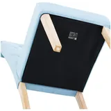 FROMM & STARCK Polsterstuhl 2er Set Holzbeine bis 180 kg Hochlehner Esszimmerstuhl himmelblau
