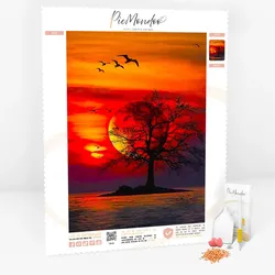 Diamond Painting - Abschied im Sonnenuntergang