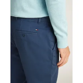 Tommy Hilfiger CHINO SATIN«, mit Gesäßtaschen mit Knopf, Logostickerei TOMMY HILFIGER Aegean Sea