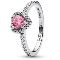 Pandora 198421C03 Damenring Erhabenes Herz Pink, 56/17,8